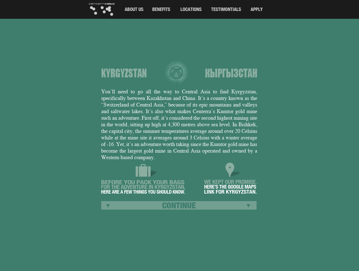 Website Screen